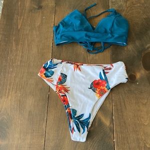 High wasted bathing suit